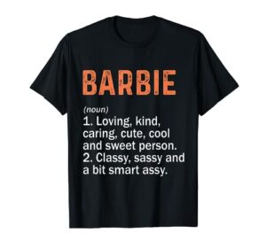 barbie definition personalized name funny birthday gifts t-shirt