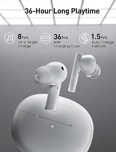 Gsoemon Active Noise Cancelling Earbuds, True Wireless Earbuds IPX5 Waterproof 36 Hours Rich Bass, aptX Superior Sound Qualcomn QCC 3040, CVC 8.0 Noise-Cancelling Mics for Calls