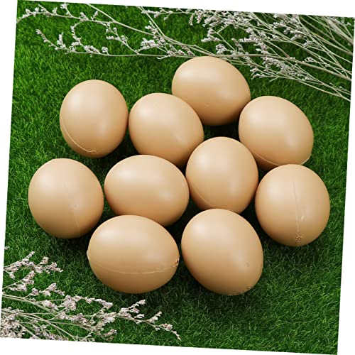 Alasum 20pcs Imitation Eggs Ornament Egg Eggs Surprise Toys Bird Pigeon Chicken Eggs Coloring Eggs Food Decor Plastic Eggs Lifelike Egg Easter Egg Unpainted Egg Child Toy Set Fake Eggs