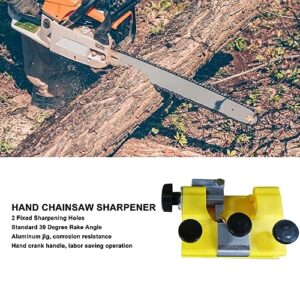 Chain Sharpening Tool, Easy Operation 3Pcs Burr Rods Electric Chain Sharpener 30° Rake Angle for Woodworking Projects