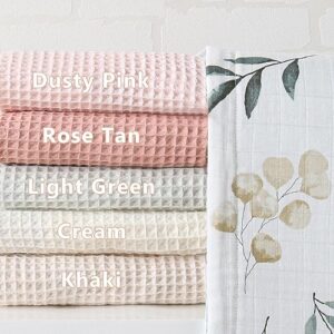 YourFavorite | Baby Blankets Muslin Swaddle Newborn Swaddle Double-Sided Neutral Receiving Blanket Muslin Front Waffle Back Security Crib Small Blanket (Teddy Bears)