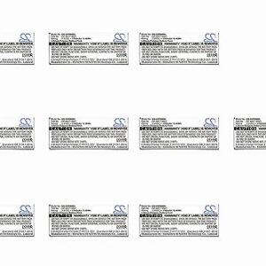 (10 Pack) XSP Battery for Cisco 8800 PN 74-102376-01 CP-BATT-8821 GP-S10-374192-010H 1700mAh