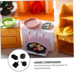 ibasenice 8 Pcs Mini Baking Dish Mini Miniatures Decorative Tray Miniature Furniture Baking Tray Kitchenware Miniature Steak Kitchen Utensils Props Ornaments Alloy Baking Tray Prop