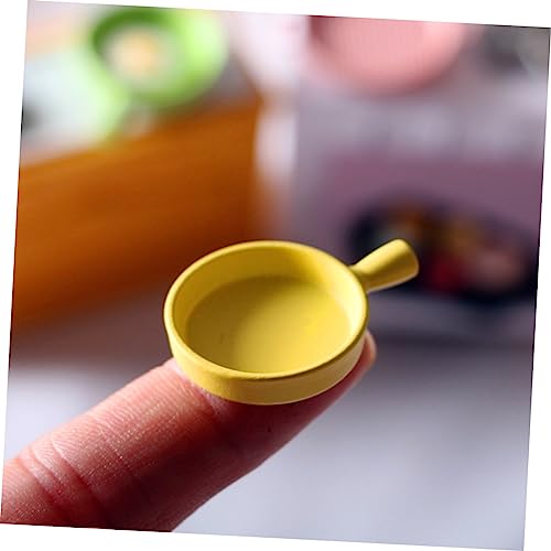 ibasenice 8 Pcs Mini Baking Dish Mini Miniatures Decorative Tray Miniature Furniture Baking Tray Kitchenware Miniature Steak Kitchen Utensils Props Ornaments Alloy Baking Tray Prop