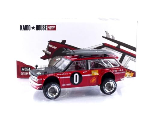 Datsun 510 4×4 Wagon Kaido GT Surf Safari RS V2 (by Jun Imai) Kaido House 1/64 Diecast Model Car True Scale Miniatures KHMG054