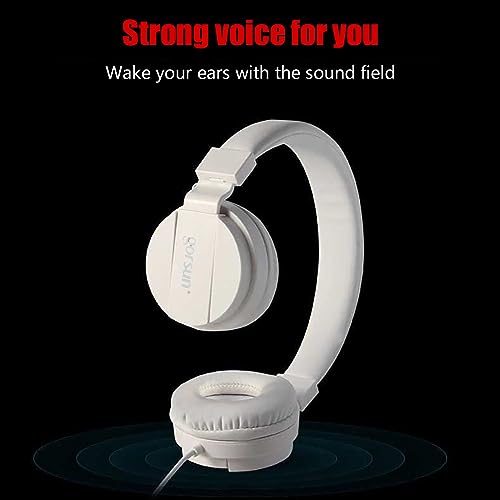 Over-Ear Kids Headphones Wireless Bluetooth Folding Noise Cancelling Headphones for Children Wireless Headset Head-Mounted Wireless Headphones Hifi Stereo, Gaming Headphones Cool Stuff (Black)