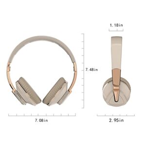 Over-ear Headphones Wireless Bluetooth Adjustable Wireless Headset with Hi-Fi Stereo, 16Hours Playtime, Foldable Bluetooth Headphones, Wireless Noise Cancelling Headphones for Phone/PC Cool Stuff