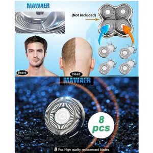 MAWAER 8 PCS Head Shaver replacement Blades for SKULL SHAVER Pitbull Carver PRO 4 Head Electric Razor Replacement head