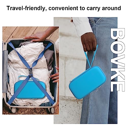 BOVKE Carrying Case for Texas Instruments TI-30XS Multiview/TI-34 Multiview/TI-36X Pro Scientific Calculator, Extra Mesh Pocket for USB Cables Pens Other School Supplies, Blue