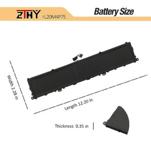 ZTHY L20M4P75 L20D4P75 Laptop Battery Replacement for Lenovo ThinkPad P1 Gen 4 20Y3 20Y4 / P1 Gen 5 / ThinkPad X1 Extreme 4th Gen 20Y5 / X1 Extreme Gen 5 Series SB11B79215 SB11B79216 15.48V 90Wh 4Cell