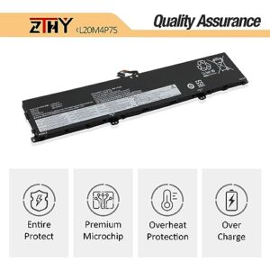 ZTHY L20M4P75 L20D4P75 Laptop Battery Replacement for Lenovo ThinkPad P1 Gen 4 20Y3 20Y4 / P1 Gen 5 / ThinkPad X1 Extreme 4th Gen 20Y5 / X1 Extreme Gen 5 Series SB11B79215 SB11B79216 15.48V 90Wh 4Cell