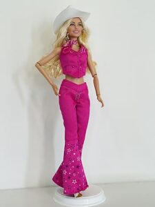 nauticalmart pink doll the movie collectible doll margot robbie as in pink western outfit
