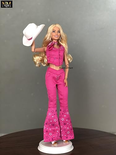 NauticalMart Pink Doll The Movie Collectible Doll Margot Robbie as in Pink Western Outfit