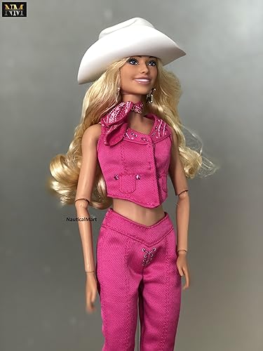 NauticalMart Pink Doll The Movie Collectible Doll Margot Robbie as in Pink Western Outfit