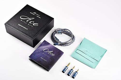 HiFiGo Kinera Ace 2.0 Modular Upgrade Earphone Cable, IEMs Replaceable 8-Strand Silver-Foil & Copper Alloy Wire Cable with 2.5mm/3.5mm/4.4mm Plug (0.78 2PIN)