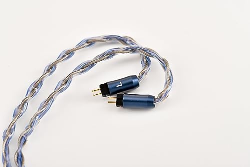 HiFiGo Kinera Ace 2.0 Modular Upgrade Earphone Cable, IEMs Replaceable 8-Strand Silver-Foil & Copper Alloy Wire Cable with 2.5mm/3.5mm/4.4mm Plug (0.78 2PIN)