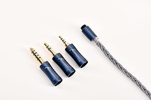 HiFiGo Kinera Ace 2.0 Modular Upgrade Earphone Cable, IEMs Replaceable 8-Strand Silver-Foil & Copper Alloy Wire Cable with 2.5mm/3.5mm/4.4mm Plug (0.78 2PIN)