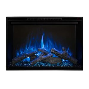 Modern Flames Redstone Traditional 26" Built-in Electric Fireplace - Hybrid-FXTM Flame Technology - Multi-Color Flames - with Remote Control - RS-2621