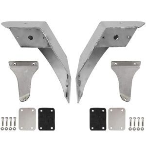 buyers products plb17ss plow light bracket kit for use with mack granite 2020+ trucks, durable stainless steel construction, mounts easily to truck hood, mack granite drump truck accessories
