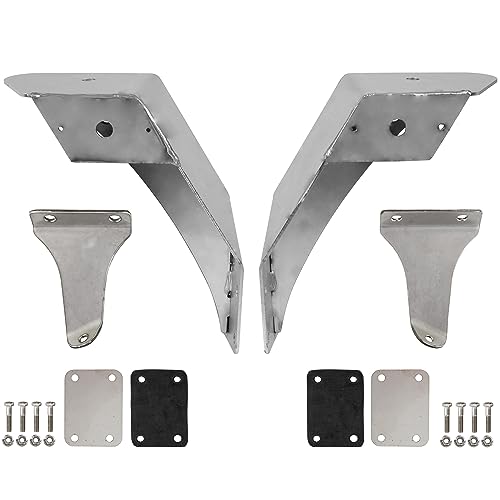 Buyers Products PLB17SS Plow Light Bracket Kit for Use with MACK Granite 2020+ Trucks, Durable Stainless Steel Construction, Mounts Easily to Truck Hood, MACK Granite Drump Truck Accessories