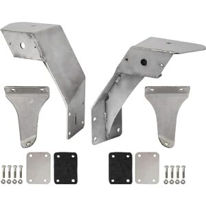 Buyers Products PLB17SS Plow Light Bracket Kit for Use with MACK Granite 2020+ Trucks, Durable Stainless Steel Construction, Mounts Easily to Truck Hood, MACK Granite Drump Truck Accessories