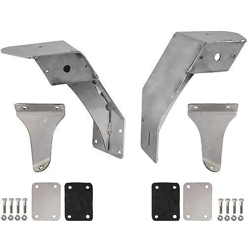 Buyers Products PLB17SS Plow Light Bracket Kit for Use with MACK Granite 2020+ Trucks, Durable Stainless Steel Construction, Mounts Easily to Truck Hood, MACK Granite Drump Truck Accessories