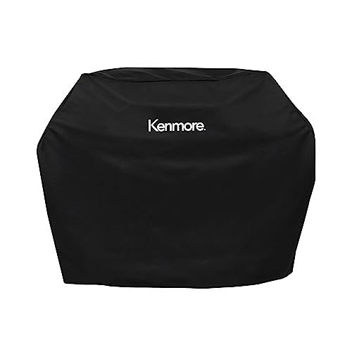 Kenmore 3-Burner Outdoor BBQ Grill | Liquid Propane Barbecue Gas Grill with Folding Sides & Grill Cover for Outdoor Grill, 56 Inch, Waterproof, Weather- UV- and Fade-Resistant