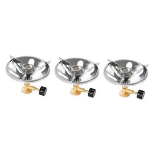 besportble 3pcs outdoor portable stove travel barbecue stove outdoor cooker burner propane gas cooker outdoor stove head outdoor gas stove mini camping stove survive one-piece copper