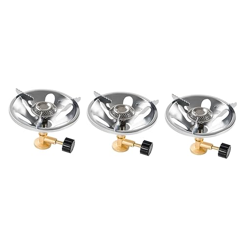 BESPORTBLE 3pcs Outdoor Portable Stove Travel Barbecue Stove Outdoor Cooker Burner propane gas cooker Outdoor Stove Head outdoor gas stove mini camping stove Survive One-piece copper