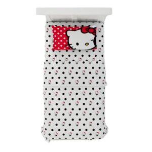 franco hello kitty bedding super soft microfiber 3 piece twin sheet set, (official licensed product)