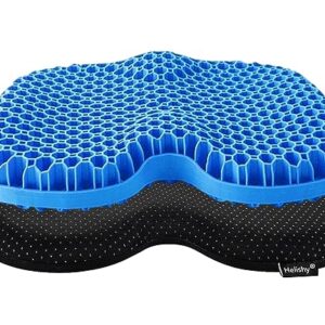 Kayak Gel Seat Cushion(Super Large & Thick), Anti Slip Waterproof Kayak Seat Pad for Ocean Kayak, Pedal Kayak, Canoe and Boat, Gel Kayak Cushion Soft & Breathable, Kayak Accessories for Fishing Kayak