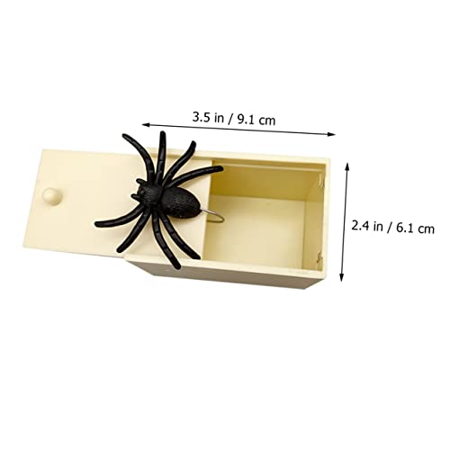 Amosfun Halloween Toy 3 Pcs Box Halloween Manipulative Props Kid Toy Kid Gifts Halloween Props Spider Surprise Secret Money Box Kids Prank Boxes Kids Joke Toy