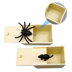 Amosfun Halloween Toy 3 Pcs Box Halloween Manipulative Props Kid Toy Kid Gifts Halloween Props Spider Surprise Secret Money Box Kids Prank Boxes Kids Joke Toy