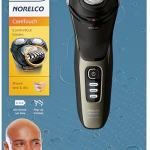 Philips Norelco CareTouch, Rechargeable Wet & Dry Electric Shaver with Pop-Up Trimmer, S3210/51