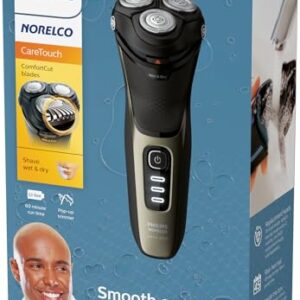 Philips Norelco CareTouch, Rechargeable Wet & Dry Electric Shaver with Pop-Up Trimmer, S3210/51