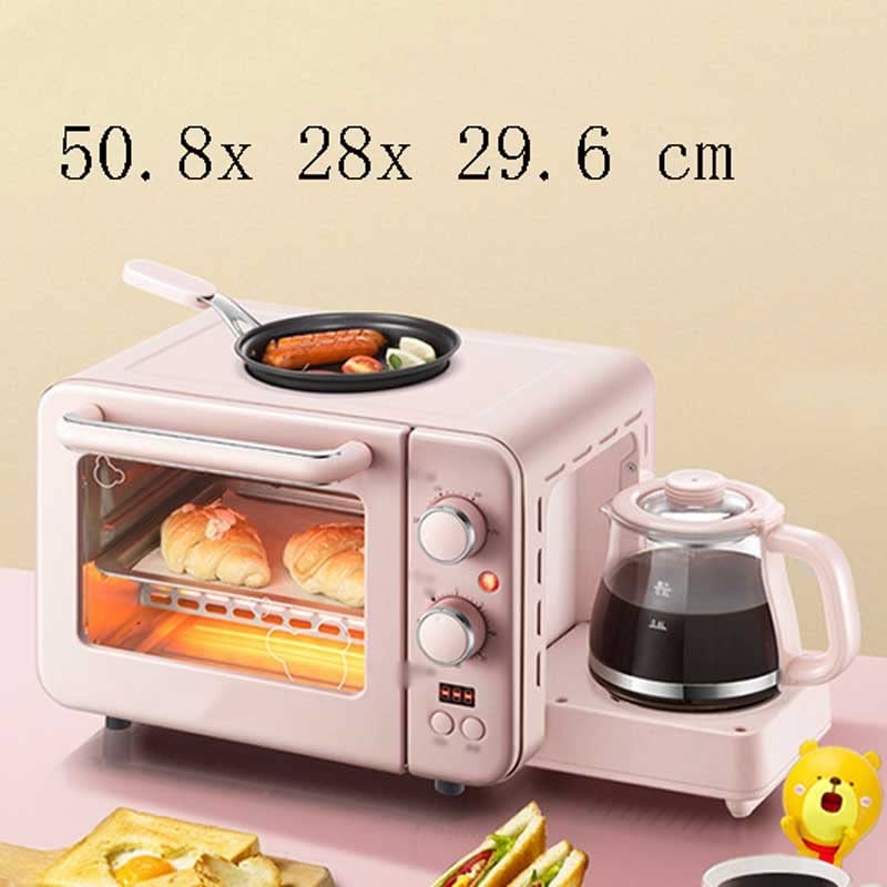 FZZDP MultiFunction Breakfast Machine Mini HouseHold Electric Oven Cake Baking Baking Baking Pan Warm DRINKING POT TOASTER