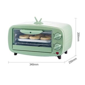 FZZDP Mini Household Electric Oven Multifunctional Pizza Cake Baking Oven With 60 minutes Timer Stainless Steel Toaster 2 Layers