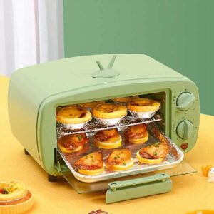 FZZDP Mini Household Electric Oven Multifunctional Pizza Cake Baking Oven With 60 minutes Timer Stainless Steel Toaster 2 Layers