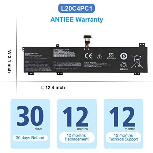 L20C4PC1 L20D4PC1 L20L4PC1 L20M4PC1 Laptop Battery for Lenovo Legion 5 Pro-16ACH6 16ACH6H 16ITH6H 16ITH6 Legion 5-15ITH6 15ITH6H 15ACH6A 15ACH6 15ACH6H Legion 7-16ITHg6 16ACHg6 Series 15.36V 80Wh