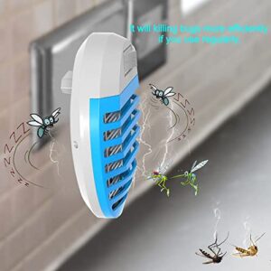 Fly Trap for Indoors, Electronic Mosquito Zapper, Plug in Bug Zapper, Mosquito Zapper with Blue Lights, for Home, Kitchen, Bedroom, Office(4 Packs)