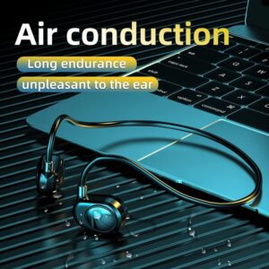 Taanimo Premium Bone Conduction Headphones Open-Ear Sport Headphones — Noise Cancelling Earphones - Built-in Mic Sweat Resistant Earphones Headset