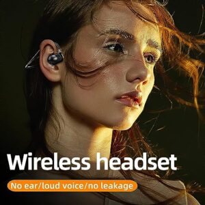 Taanimo Premium Bone Conduction Headphones Open-Ear Sport Headphones — Noise Cancelling Earphones - Built-in Mic Sweat Resistant Earphones Headset