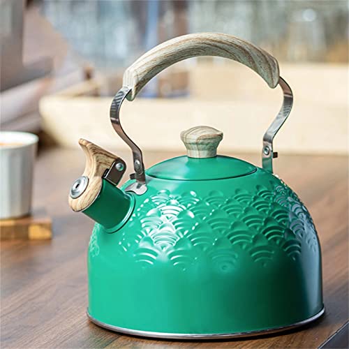 Stovetop Kettle, Tea Pots, Whistling Kettle 2.5L Capacity Stainless Steel Stovetop Teapot for Water Boiling