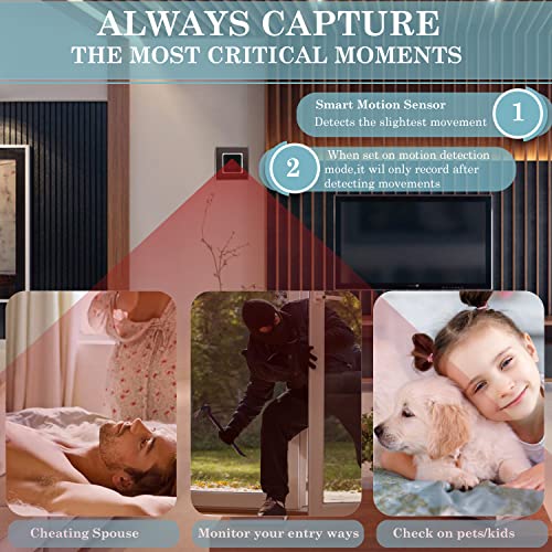 AYFES Wireless Dome Camera Detector HD1080P WiFi Indoor Camera Nanny Cam Home Office Security Camera with Motion Detection Night Vision