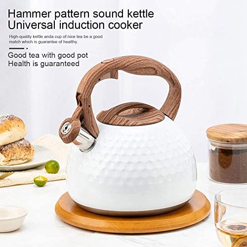 practical Teakettle Stainless Steel Kettle, Whistle Kettle, Teapot With Heat Resistant Handle Tea Kettles For Gas Induction Cooker Kettle 2.8l Portable