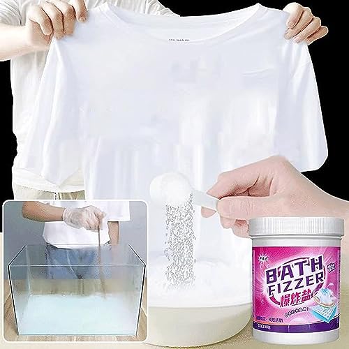 Active Explosive Salt Clothing Cleaning Powder, Ultra White Laundry Powder Detergent, Color Bleaching Powder, Active Enzyme Laundry Stain Remover, Fast and Efficient, Powerful Washing Powder (260g)