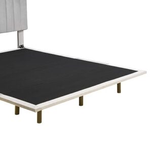 Floating Bed Frame Queen Size Upholstered Bed with Sensor Light and Headboard, Floating Velvet Platform Bed, No Box Spring Needed for Kids Teens Adults,Gray