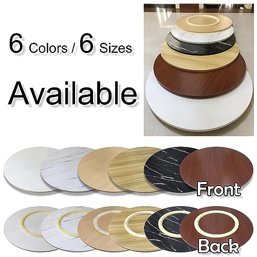 Lazy Susan Round Dining Table Swivel Plate, 360° Rotating Silent Smooth Wooden Turntable, Large Tabletop Rotating Serving Tray, Diameter Ø 20" 24" 28" 32" 36" 39"