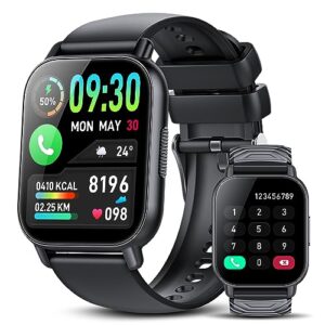 weurghy smart watch for men women(answer/make call), 1.85" hd fitness watch with 112 sport modes, activity tracker with heart rate monitor, ip68 waterproof smart watch compatible with android ios