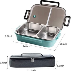 LANSKYWARE 2 Compartments Bento Lunch box with Insulated Lunch Bag and Portable Utensils, Stainless Steel Food Lunch Containers for Adults Men Women 3PCS Corn Peeler, Corn Peeler for Corn on the Cob,